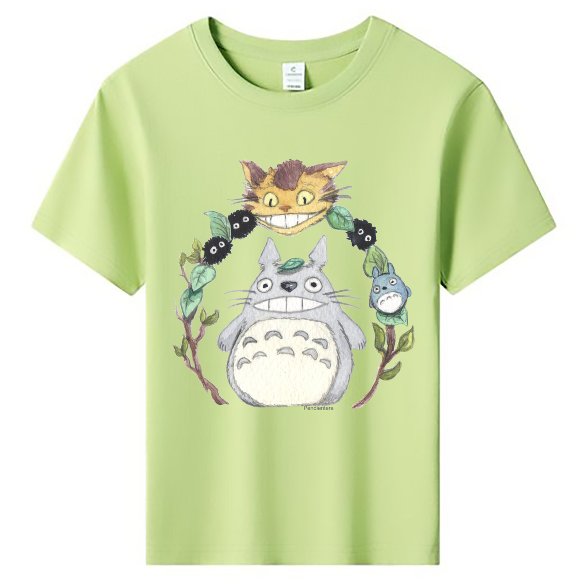 （画像用） となりのトトロ 草壁メイ 草壁サツキ My Neighbor Totoro Satsuki Kusakabe Mei Kusakabe 綿100％キッズTシャツ（フロントプリント）